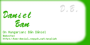 daniel ban business card